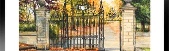Haslam Park Gates in Autumn