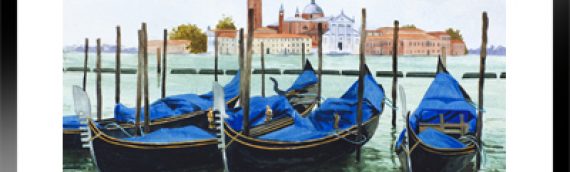 San Giorgio Maggiore Church and Gondolas Venice