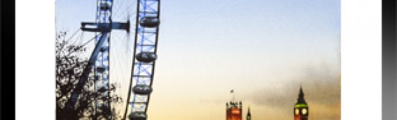 London Eye at dusk
